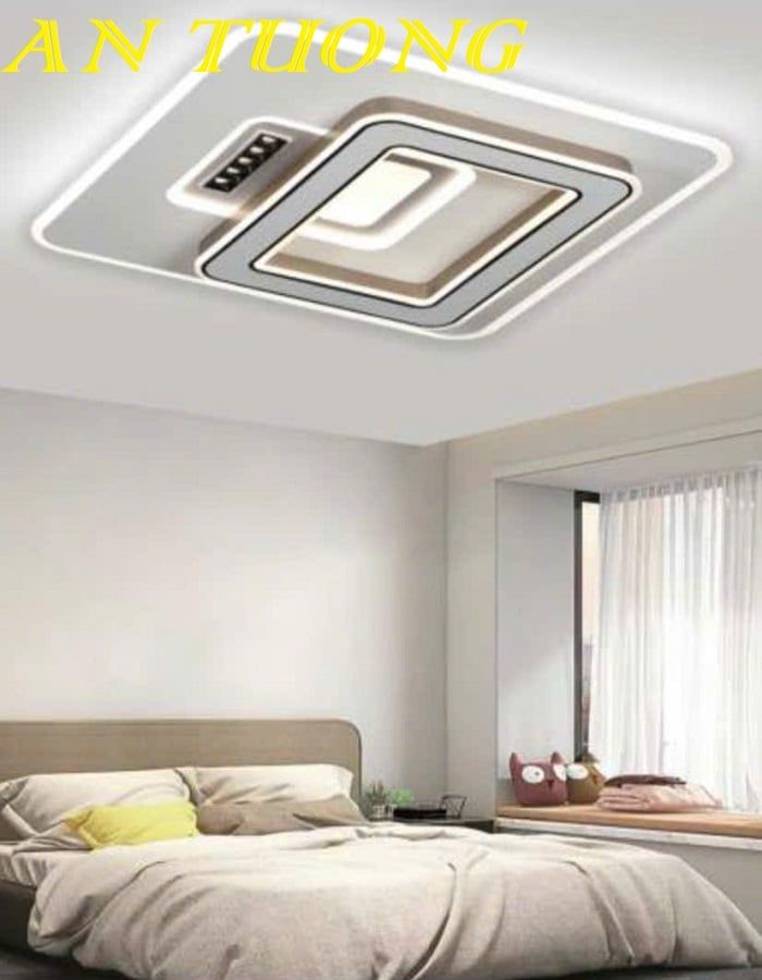 Đèn ốp trần trang trí phòng ngủ đẹp hiện đại 016