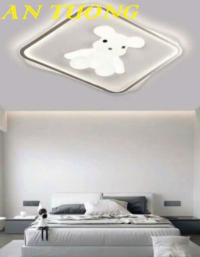 Đèn ốp trần trang trí phòng ngủ đẹp hiện đại 028