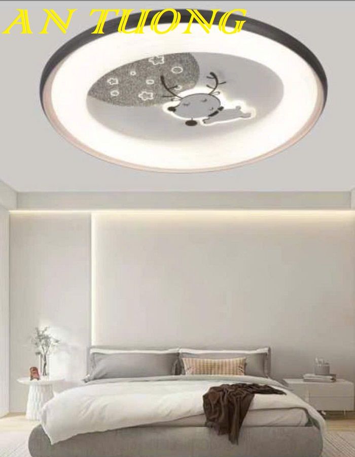 Đèn ốp trần trang trí phòng ngủ đẹp hiện đại 030