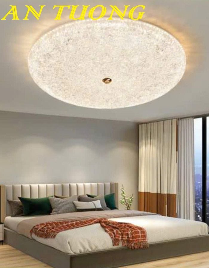 Đèn ốp trần trang trí phòng ngủ đẹp hiện đại 031