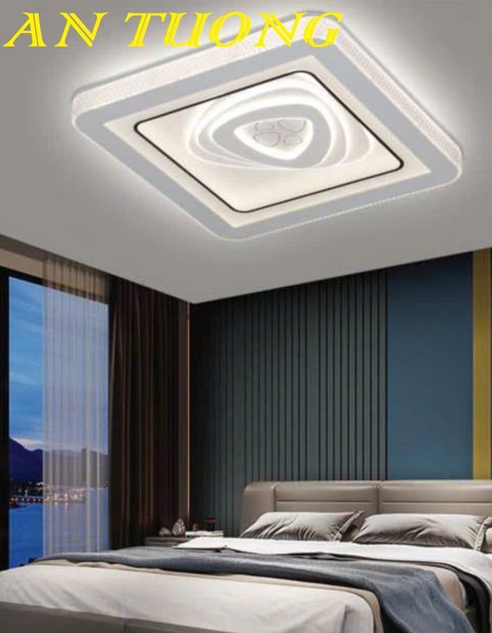 Đèn ốp trần trang trí phòng ngủ đẹp hiện đại 032