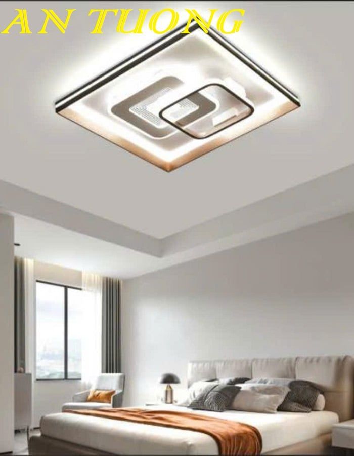 Đèn ốp trần trang trí phòng ngủ đẹp hiện đại 036