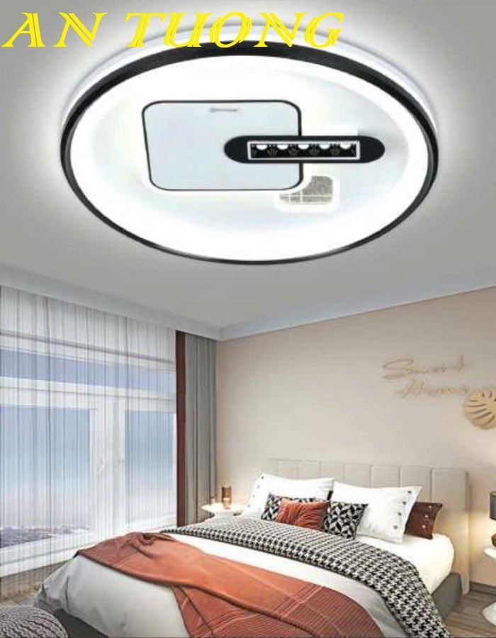 Đèn ốp trần trang trí phòng ngủ đẹp hiện đại 039