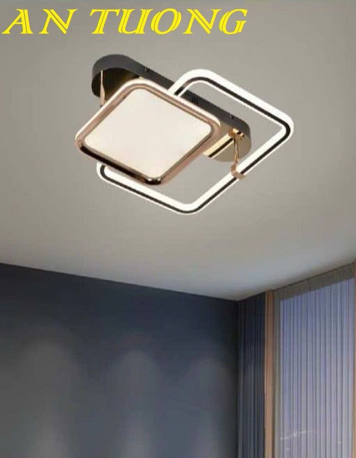 Đèn ốp trần trang trí phòng ngủ đẹp hiện đại 052