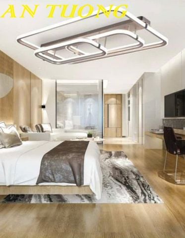 Đèn ốp trần trang trí phòng ngủ đẹp hiện đại