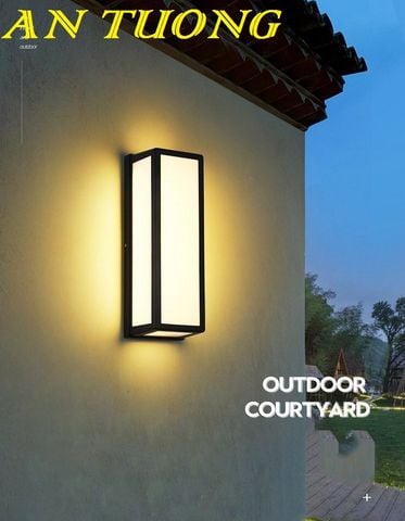 Đèn ốp tường hàng rào sân vườn ngoài trời đẹp hiện đại