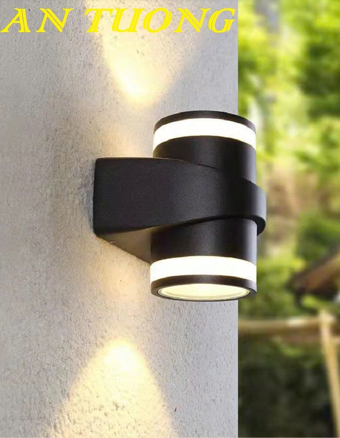 Đèn ốp tường hàng rào sân vườn ngoài trời đẹp, hiện đại 0117