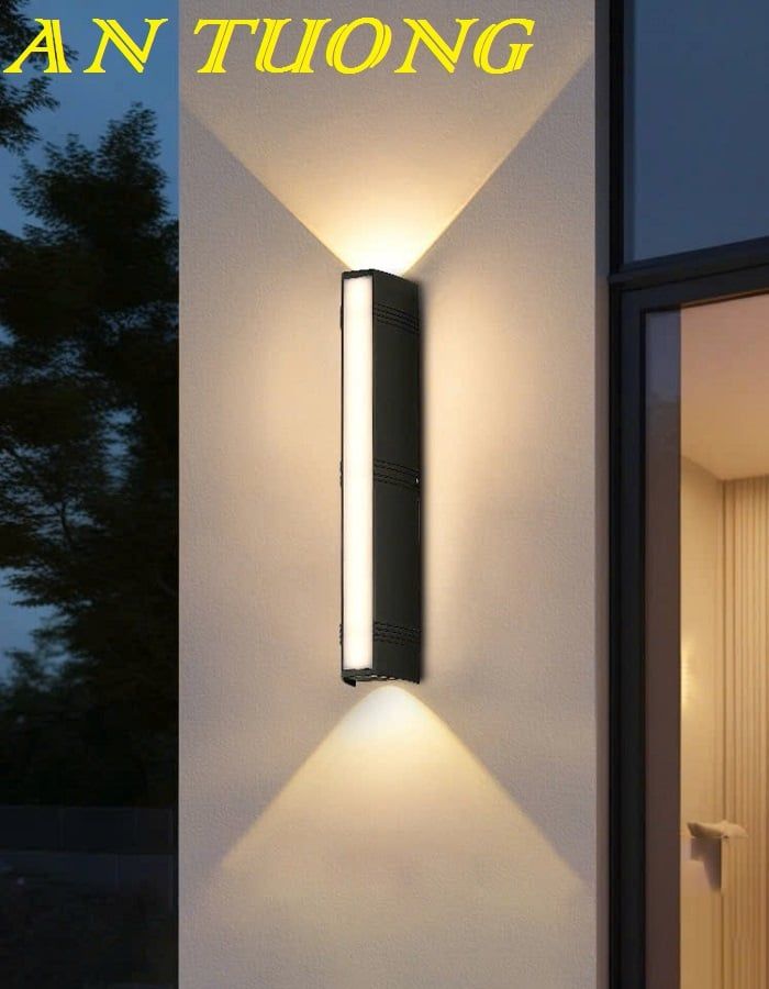 Đèn ốp tường hàng rào sân vườn ngoài trời đẹp, hiện đại 0118