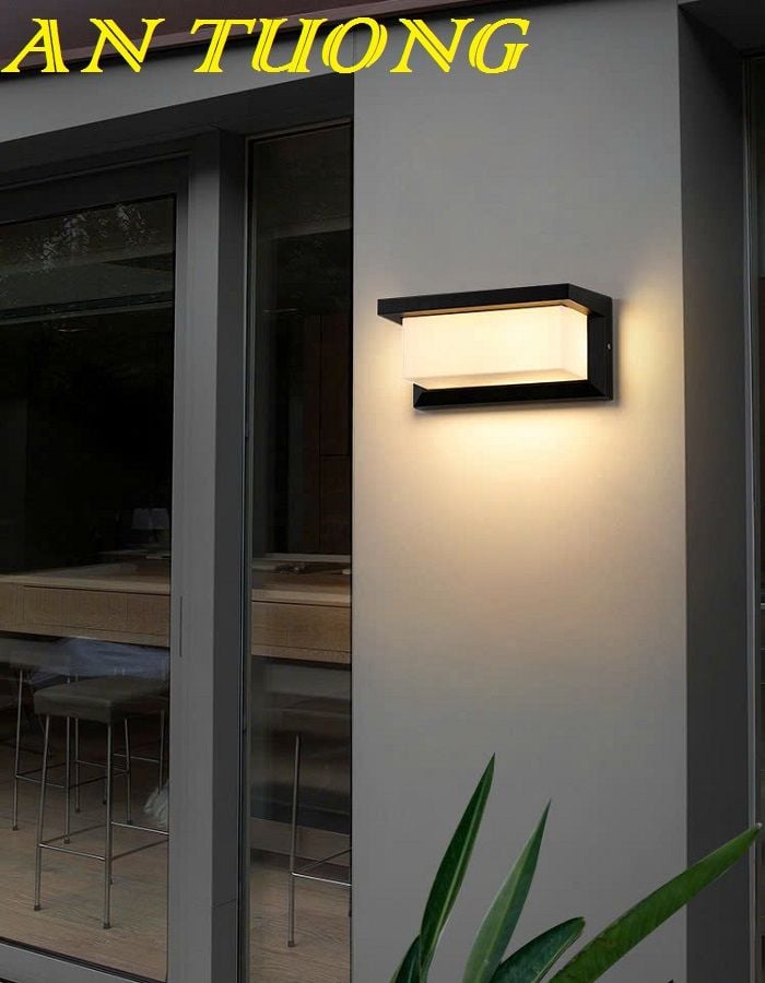 đèn ốp tường ngoài trời ngoài nhà chống nước decor trang trí mặt tiền nhà hàng rào sân vườn 002