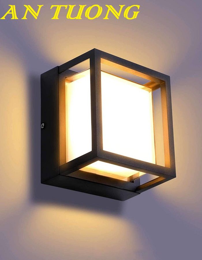 đèn ốp tường ngoài trời ngoài nhà chống nước decor trang trí mặt tiền nhà, hàng rào, sân vườn 0011