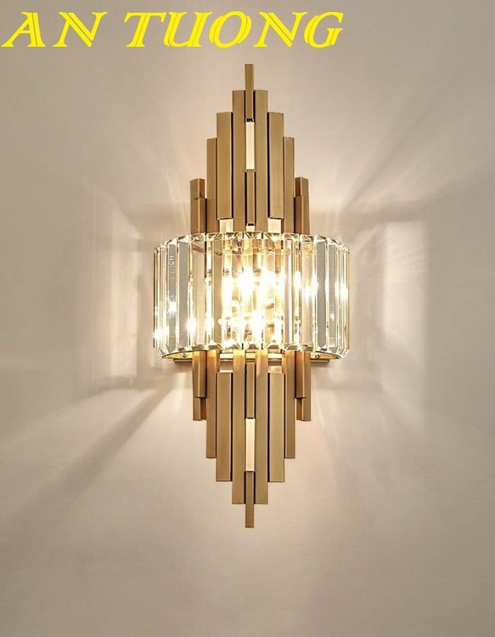 đèn ốp tường pha lê decor trang trí nội thất phòng khách phòng ngủ cầu thang đẹp hiện đại 0212