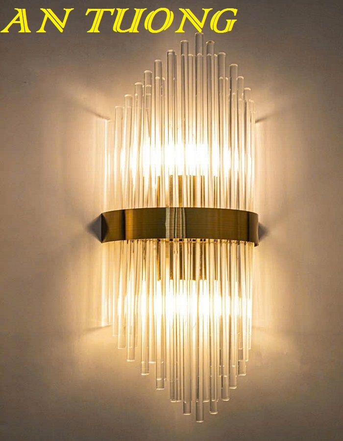đèn ốp tường pha lê decor trang trí nội thất phòng khách phòng ngủ cầu thang đẹp hiện đại 0217