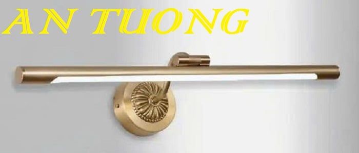 Đèn soi tranh gắn tường màu đồng cổ điển 1 bóng đơn dài 068