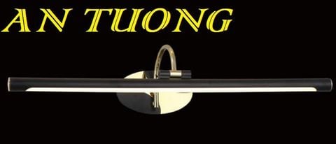 Đèn soi tranh treo tường 1 bóng đơn dài trang trí tranh tường màu đen