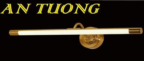 Đèn soi tranh treo tường 1 bóng đơn dài trang trí tranh tường