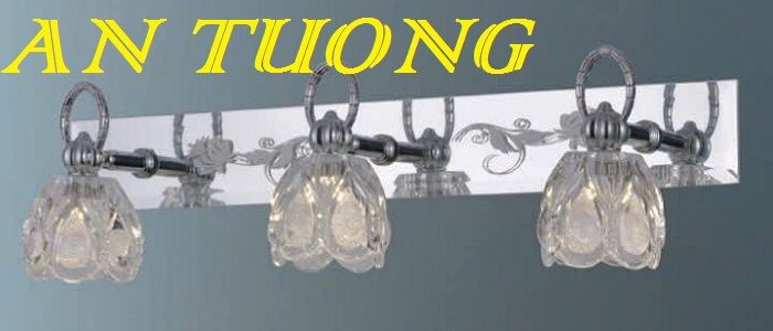 đèn soi tranh treo tường 3 bóng, đèn rọi tranh decor trang trí tranh ảnh treo tường 002