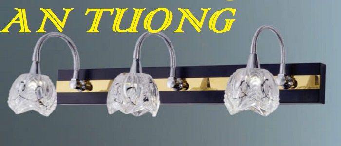 đèn soi tranh treo tường 3 bóng, đèn rọi tranh decor trang trí tranh ảnh treo tường 004