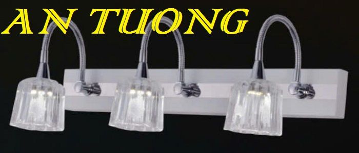 đèn soi tranh treo tường 3 bóng, đèn rọi tranh decor trang trí tranh ảnh treo tường 005