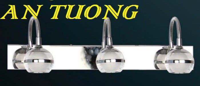 đèn soi tranh treo tường 3 bóng, đèn rọi tranh decor trang trí tranh ảnh treo tường 006