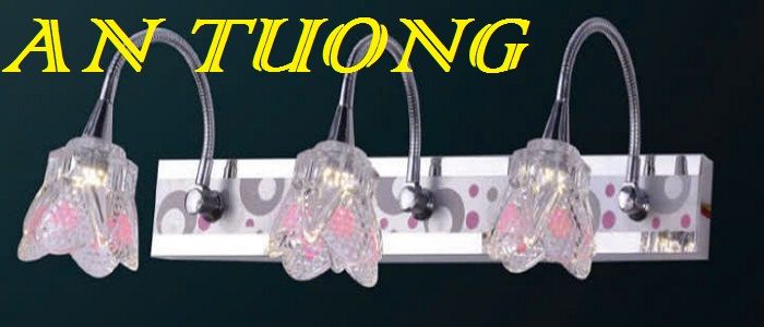 đèn soi tranh treo tường 3 bóng, đèn rọi tranh decor trang trí tranh ảnh treo tường 008