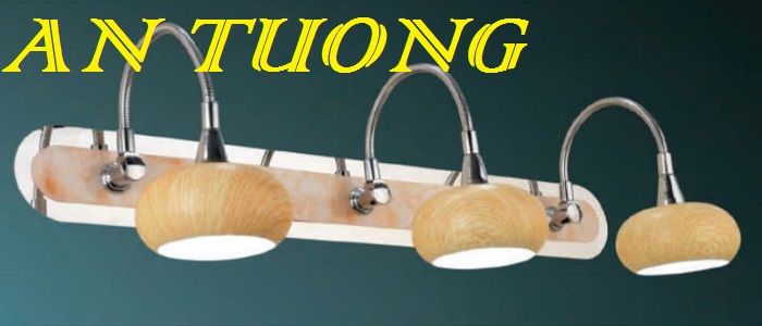 đèn soi tranh treo tường 3 bóng, đèn rọi tranh decor trang trí tranh ảnh treo tường 009