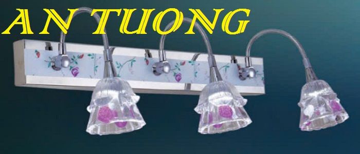 đèn soi tranh treo tường 3 bóng, đèn rọi tranh decor trang trí tranh ảnh treo tường 010