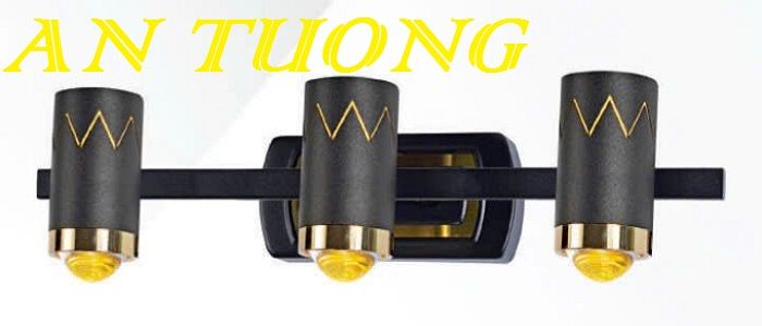 đèn soi tranh treo tường 3 bóng, đèn rọi tranh decor trang trí tranh ảnh treo tường 014