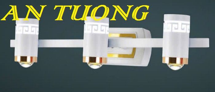 đèn soi tranh treo tường 3 bóng, đèn rọi tranh decor trang trí tranh ảnh treo tường 015
