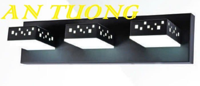 đèn soi tranh treo tường 3 bóng, đèn rọi tranh decor trang trí tranh ảnh treo tường 016