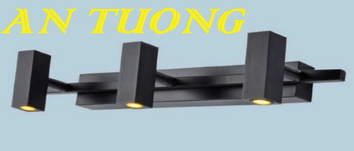 đèn soi tranh treo tường 3 bóng, đèn rọi tranh decor trang trí tranh ảnh treo tường 019