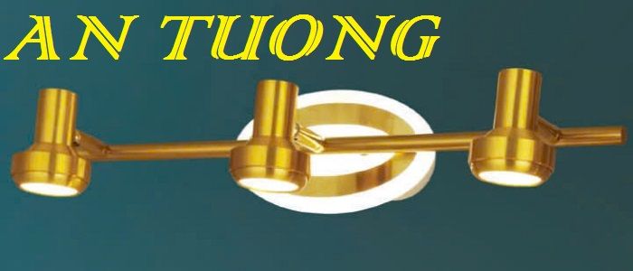 đèn soi tranh treo tường 3 bóng, đèn rọi tranh decor trang trí tranh ảnh treo tường 023