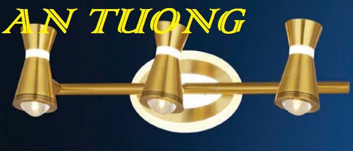 đèn soi tranh treo tường 3 bóng, đèn rọi tranh decor trang trí tranh ảnh treo tường 024