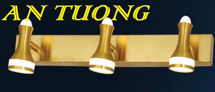 đèn soi tranh treo tường 3 bóng, đèn rọi tranh decor trang trí tranh ảnh treo tường 025