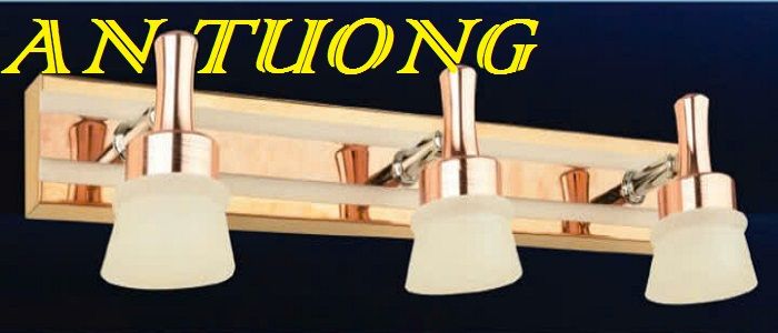 đèn soi tranh treo tường 3 bóng, đèn rọi tranh decor trang trí tranh ảnh treo tường 028