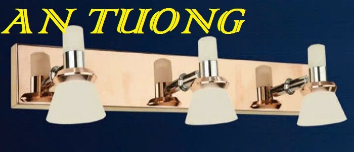 đèn soi tranh treo tường 3 bóng, đèn rọi tranh decor trang trí tranh ảnh treo tường 029