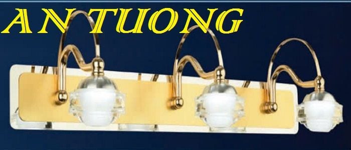 đèn soi tranh treo tường 3 bóng, đèn rọi tranh decor trang trí tranh ảnh treo tường 031