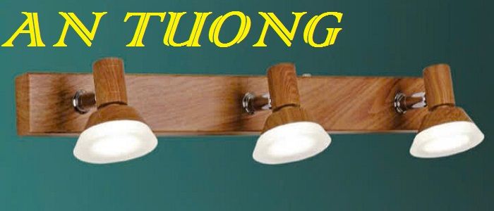 đèn soi tranh treo tường 3 bóng, đèn rọi tranh decor trang trí tranh ảnh treo tường 033