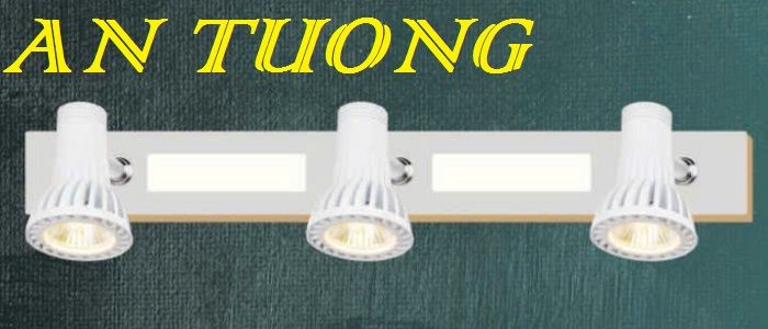 đèn soi tranh treo tường 3 bóng, đèn rọi tranh decor trang trí tranh ảnh treo tường 040