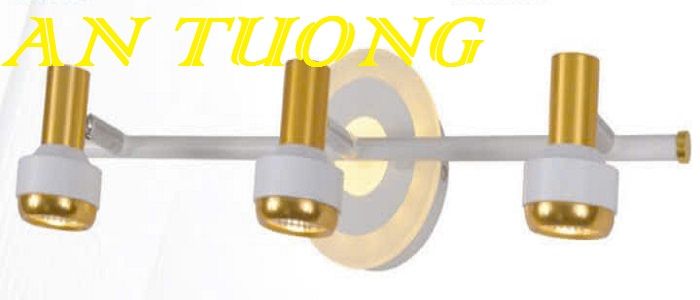 đèn soi tranh treo tường 3 bóng, đèn rọi tranh decor trang trí tranh ảnh treo tường 045