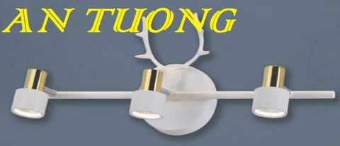 đèn soi tranh treo tường 4 bóng deocr trang trí tranh ảnh treo tường