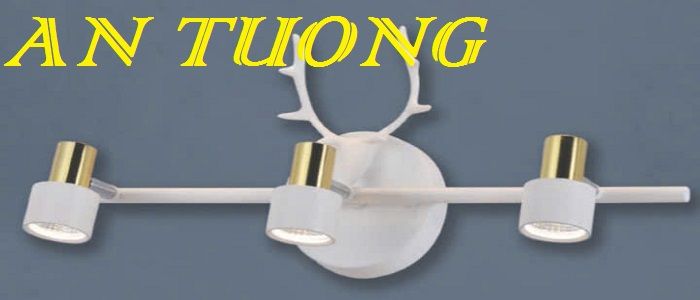 đèn soi tranh treo tường 3 bóng, đèn rọi tranh decor trang trí tranh ảnh treo tường 046