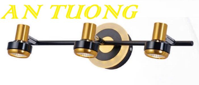 đèn soi tranh treo tường 3 bóng, đèn rọi tranh decor trang trí tranh ảnh treo tường 054