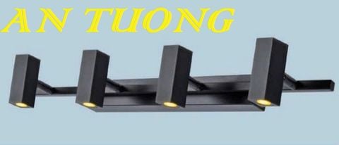 đèn soi tranh treo tường 4 bóng deocr trang trí tranh ảnh treo tường