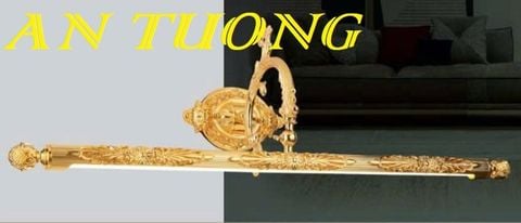 Đèn soi tranh treo tường cổ điển bằng đồng cao cấp trang trí tranh