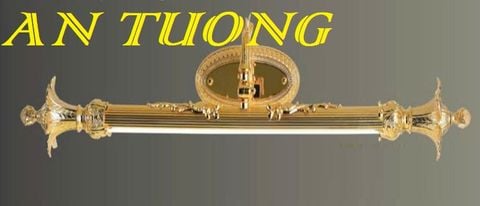 Đèn soi tranh treo tường cổ điển bằng đồng cao cấp trang trí tranh