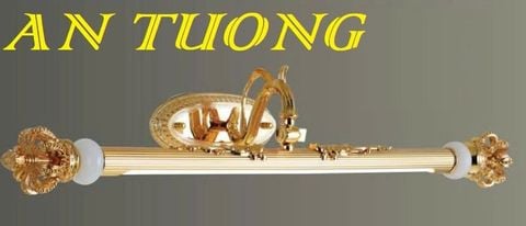 Đèn soi tranh treo tường cổ điển bằng đồng cao cấp trang trí tranh