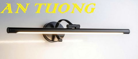 Đèn soi tranh treo tường màu đen cổ điển 1 bóng đơn dài