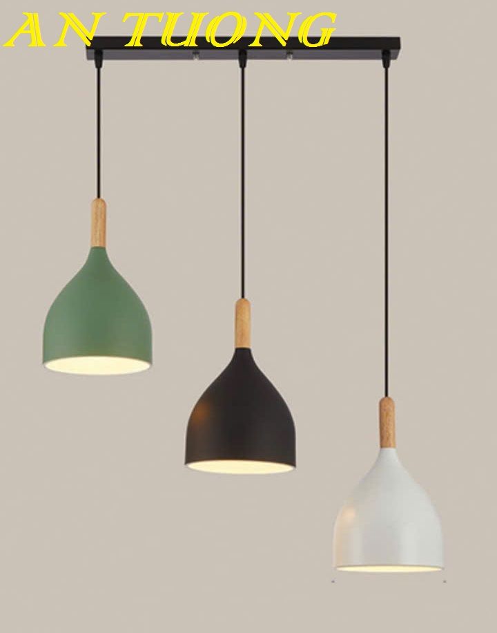 Đèn thả bàn ăn 3 bóng decor trang trí phòng bếp, phòng ăn đẹp, hiện đại 0166