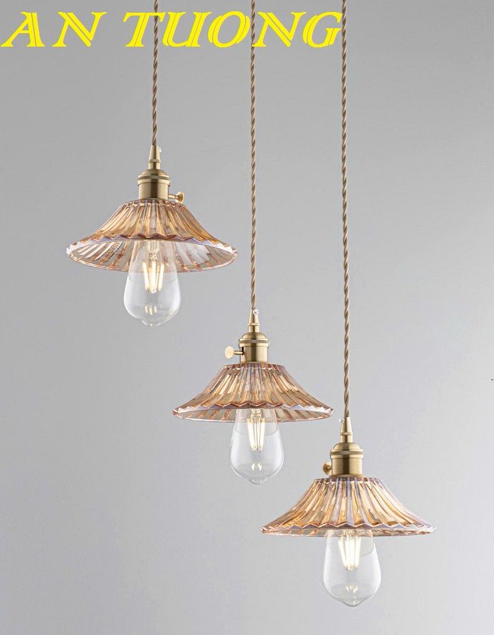 Đèn thả bàn ăn 3 bóng decor trang trí phòng bếp ăn đẹp, hiện đại 0201
