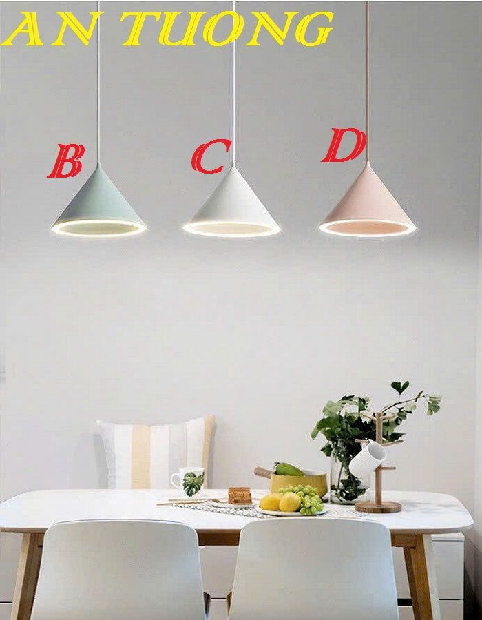 Đèn thả bàn ăn 3 bóng đẹp decor trang trí phòng bếp ăn hiện đại 0203
